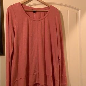 Muted salmon tunic hi-lo never worn